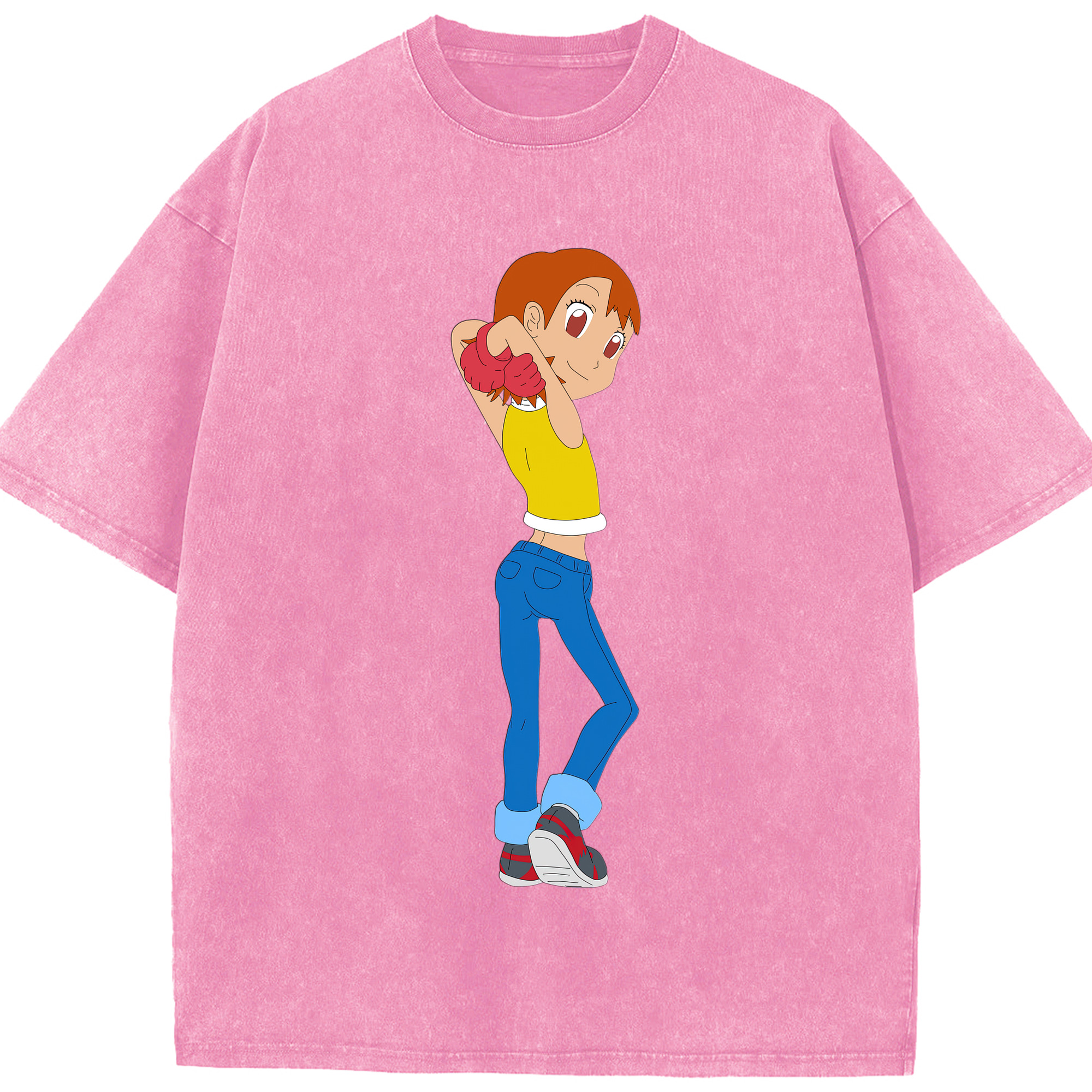 （画像用） Digimon デジタルモンスター/デジモン 綿100% ヴィンテージ風 半袖Tシャツ（フロントプリント）